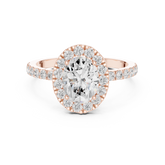 Classic Halo Pave Ring